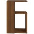 Mesa auxiliar madera contrachapada marrón roble 36x30x56
