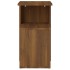 Mesa auxiliar madera contrachapada marrón roble 36x30x56