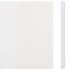 Panel de valla de PVC blanco 35x0,19