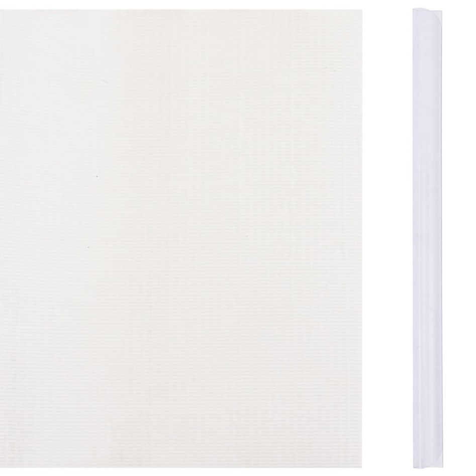 Panel de valla de PVC blanco 35x0,19