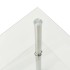 Mesa auxiliar de ordenador vidrio transparente 38x38x50