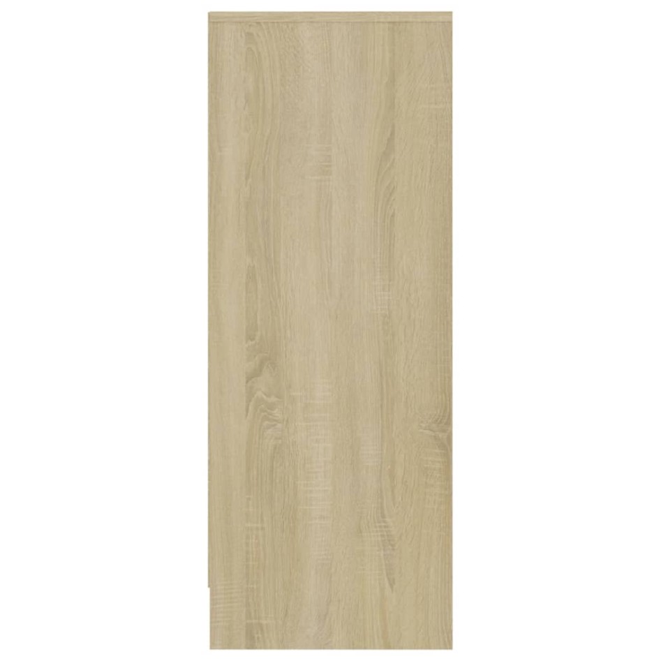 Mueble zapatero madera contrachapada roble Sonoma 31,5x35x90
