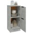 Aparador de madera contrachapada gris hormigón 30x30x70