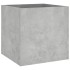 Jardinera de madera contrachapada gris hormigón 40x40x40