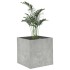 Jardinera de madera contrachapada gris hormigón 40x40x40