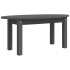 Mesa de centro de madera maciza de pino gris 80x40x35