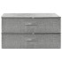 Cajas de almacenaje 2 unidades tela gris 70x40x18