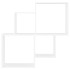 Estante de cubo pared madera contrachapada blanco 80x15x78,5