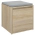 Cajón taburete madera contrachapada roble Sonoma 40,5x40x40