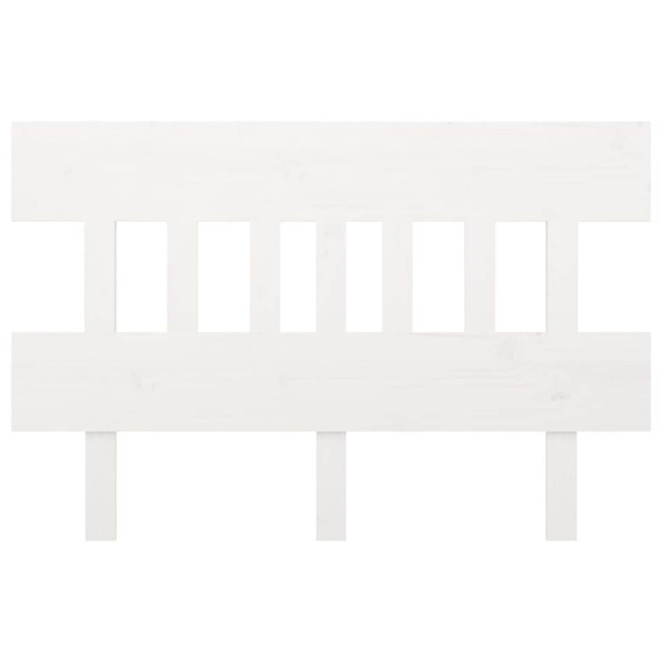 Cabecero de cama madera maciza de pino blanco 123,5x3x81