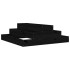 Jardinera de madera maciza de pino negro 80x80x27