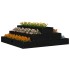 Jardinera de madera maciza de pino negro 80x80x27