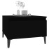Mesa auxiliar de madera contrachapada negro 50x46x35