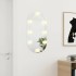 Espejo con luces LED vidrio ovalado 80x40