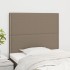 Cabeceros 2 unidades tela gris taupe 80x5x78/88
