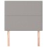 Cabeceros 2 unidades de tela gris claro 80x5x78/88
