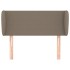 Cabecero de tela gris taupe 83x23x78/88