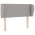 Cabecero de tela gris claro 103x23x78/88