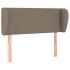 Cabecero de tela gris taupe 103x23x78/88