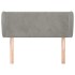 Cabecero de terciopelo gris claro 103x23x78/88