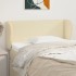 Cabecero de cuero sintético color crema 103x23x78/88