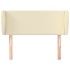 Cabecero de cuero sintético color crema 103x23x78/88