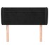 Cabecero de terciopelo negro 83x23x78/88