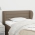 Cabecero de tela gris taupe 93x23x78/88