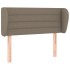Cabecero de tela gris taupe 93x23x78/88