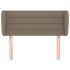 Cabecero de tela gris taupe 93x23x78/88
