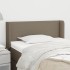 Cabecero de tela gris taupe 83x16x78/88