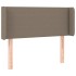 Cabecero de tela gris taupe 83x16x78/88