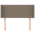 Cabecero de tela gris taupe 83x16x78/88