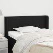 Cabecero de tela negro 93x16x78/88 cm