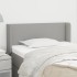 Cabecero de tela gris claro 93x16x78/88
