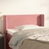 Cabecero de terciopelo rosa 83x16x78/88