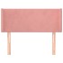 Cabecero de terciopelo rosa 83x16x78/88
