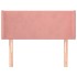 Cabecero de terciopelo rosa 103x16x78/88