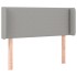 Cabecero de tela gris claro 93x16x78/88