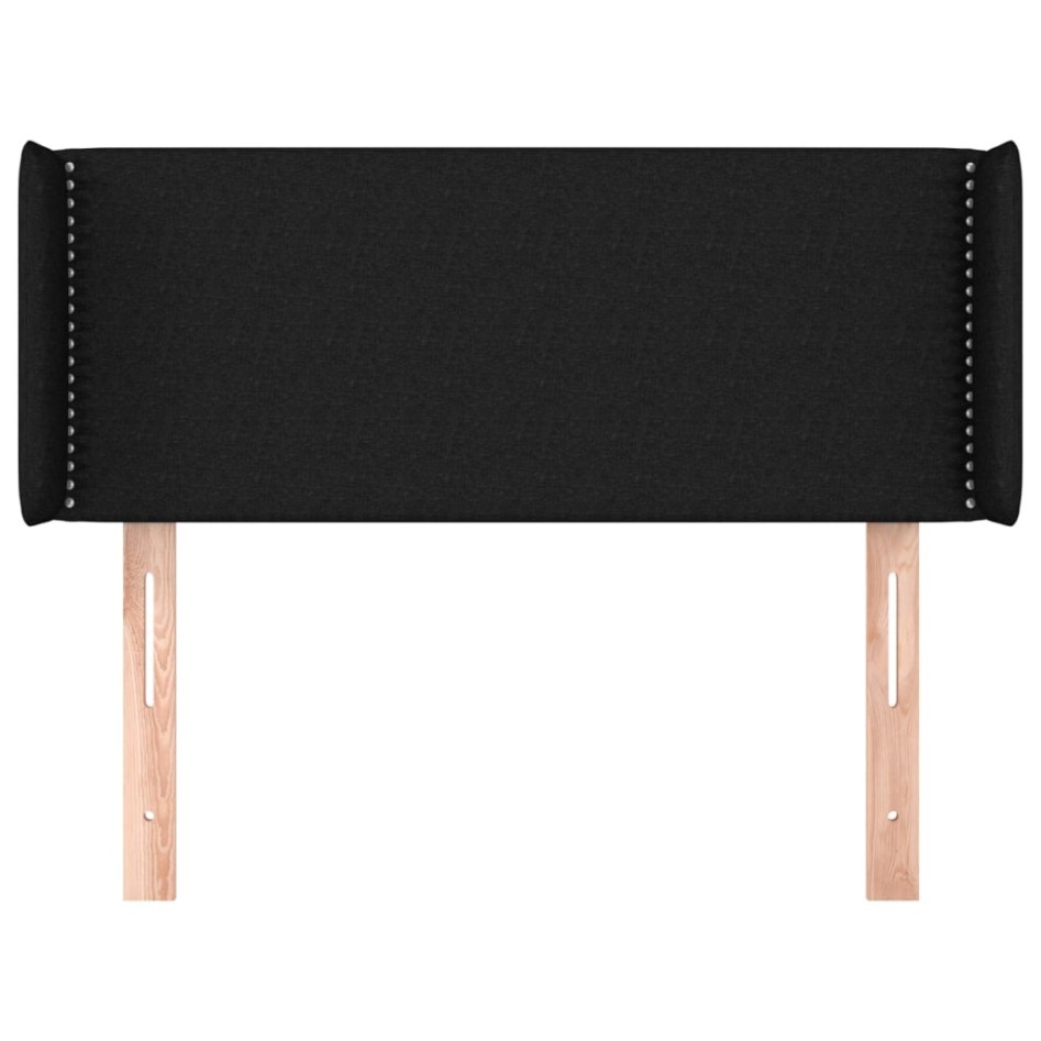 Cabecero de tela negro 93x16x78/88