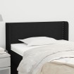 Cabecero de tela negro 83x16x78/88 cm
