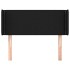 Cabecero de tela negro 83x16x78/88