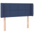 Cabecero de tela azul 83x16x78/88