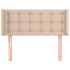 Cabecero de cuero sintético color capuchino 93x16x78/88