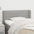 Cabecero de tela gris claro 103x16x78/88