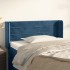 Cabecero de terciopelo azul oscuro 83x16x78/88