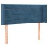 Cabecero de terciopelo azul oscuro 83x16x78/88