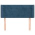 Cabecero de terciopelo azul oscuro 83x16x78/88