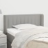 Cabecero de tela gris claro 83x16x78/88