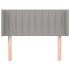 Cabecero de tela gris claro 83x16x78/88